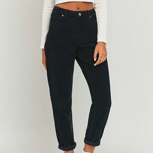 BDG black corduroy mom jeans